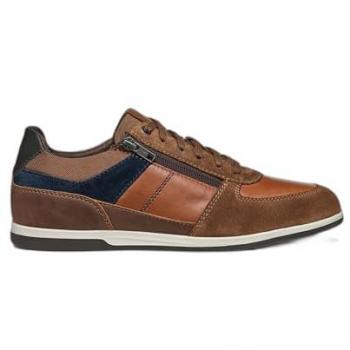 Geox Renan Breathable Men's Sneakers - Brown/Navy