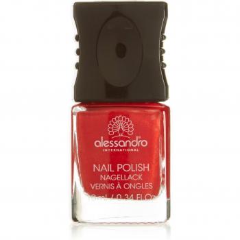 Laca de Uñas Alessandro - Rojo Intenso & Marrón Suave 10 ml Fuego y Llama