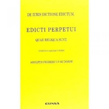 De iuris dictione edictum: edicti perpetui quae reliqua sunt