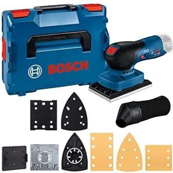 Lijadora Orbital a Batería Bosch GSS 12V-13 Professional, compacta y ligera, con motor de alta eficiencia, sistema de sujeción del papel abrasivo fácil y rápido, diseño ergonómico para mayor comodidad