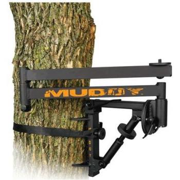 Muddy Mud-MCA200 Outfitter Camera Arm with Ratchet Strap, Bubble Level, Black