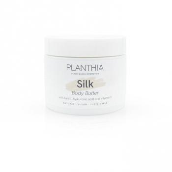 Planthia Manteca Corporal Tonificadora SILK 150ml con Ácido Hialurónico, Manteca de Karité y Vitamina E, 99.89% Ingredientes Naturales
