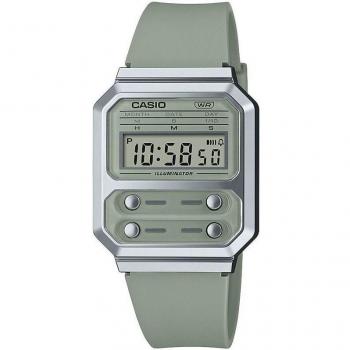 Casio Vintage A100 Green Plastic/Resin Quartz Watch
