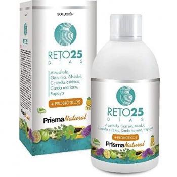 Prisma Natural - RETO25 DÍAS - Retención de Líquidos y Grasas - 18 Activos - Detox Drenante y Probióticos
