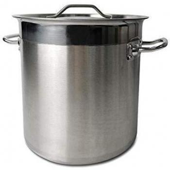 TAIMIKO Olla Recta de Acero Inoxidable con Tapa de 3 Capas, Olla de Gran Capacidad, Olla Recta con Tapa 3 Modelos a Elegir