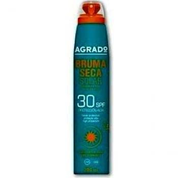 Protector Solar 30 SPF Protección UVA UVB Resistente al agua Invisible Bruma Seca Solar Spray 360º Agrado