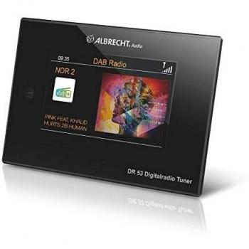 Albrecht DR 53 Tuner Digital DAB+/FM con Bluetooth, Pantalla a Color de 4, Control Remoto y Soporte para Streaming de Música
