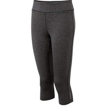Dare2B Influential-Mallas Pirata Deportivas, Tejido Ligero De Secado Rápido, Costuras Planas, Gran Elasticidad Trousers, Mujer, Charcoal Grey, 8