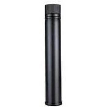 Fr - Codo pellets diámetro 80 45º inoxidable pintado negro mate