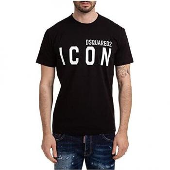 Dsquared2 Black Logo T-Shirt for Men - XL Size