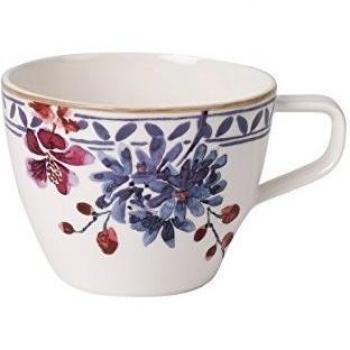 Taza de café Artesano Provenzal Lavanda 250 ml, Porcelana Premium, Blanco/Multicolor
