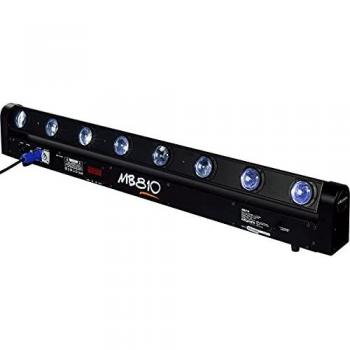 Barra LED Motorizada Algam Lighting MB810 - 8 x 10W RGBW con Efectos Swipe, Stroboscopio y Chase