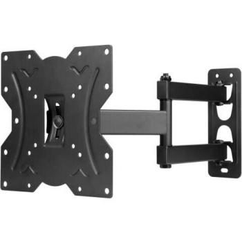 Soporte de Pared para TV de 19-45 LED/LCD/Plasma/Curvada Televisores, Soporte de TV con Carga hasta 35 kg, VESA Máx. 200x200 mm, Brazo TV Extensible Inclinable y Giratorio