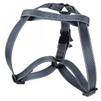 Arnés Reflectante para Perros Color Gris Talla L 2,5 x 50-70 cm
