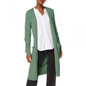 Vila NOS Viril L/s Long Knit Cardigan-Noos Chaqueta Punto, Turquesa