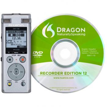 Olympus DM-720 - Pack de grabadora de voz con software de reconocimiento de voz DNS12