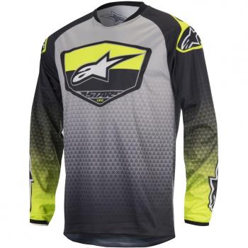 Jersey Mx Niño Alpinestars 2017 Racer Supermatic Anthracite Amarillo Fluorescent