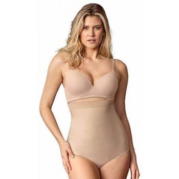 Leonisa High Waist Postpartum Belly Wrap Panty in Brown - Sizes S, M, L, XL