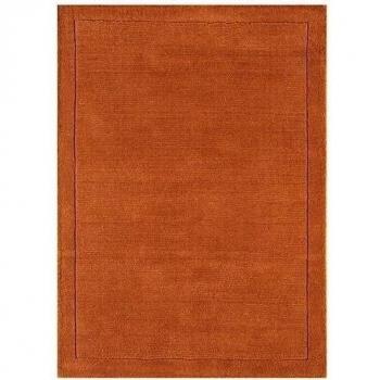 Moderna alfombra Diseñador VILAIN telares manuales Alfombra 200x290cm terracota terracota 100% lana