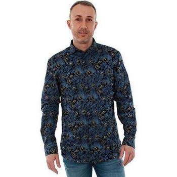 Camisa Jack&Jones Hombre S Azul Marino 12151294 JPRNOHR AOP Shirt LS EXP Navy Blazer Slim FIT