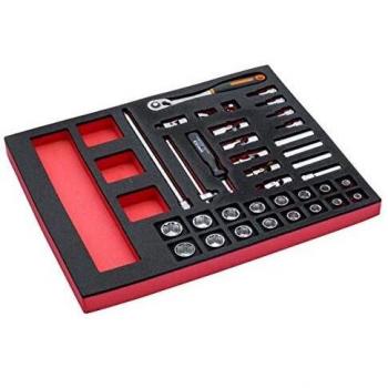 Juego de Llaves de Vaso y Carraca Bahco 3/8 - 36 Piezas Fit&Go