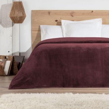 Manta de cama lisa suave Manterol granate 135/150cm