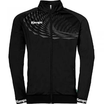 Kempa Chaqueta De Chándal Wave 26 Poly - chaqueta deportiva de entrenamiento para hombre y niño, sudadera ligera y elástica con bolsillos con cremallera, ideal para balonmano y deportes