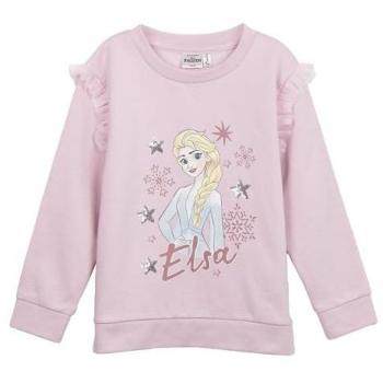 Sudadera Infantil Rosa Claro de Frozen - Suave y Cómoda en Algodón Cepillado