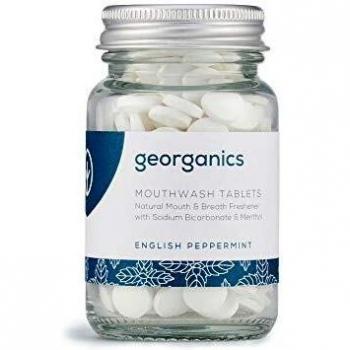 Georganics Natural Mouthwash Tablets English Peppermint - 180 Tablets