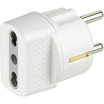 Adaptador de Enchufe Eléctrico Tipo C (Europlug) Bticino S3625D Blanco