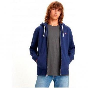 Levi's Men's New Original Full Zip Hoodie Blue (XXL) Casual Cotton 2024
