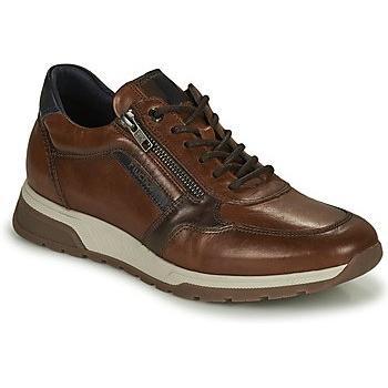 FLUCHOS F1600 Zapatos de piel para hombre con cordones en color marrón medio