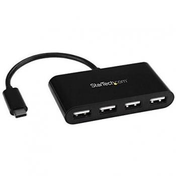 StarTech.com USB C Hub 4 Port, USB-C to 4 x USB-A, Powered USB Hub, USB 2.0 Hub, USB Port Expander, USB Port Hub, USB Type C Hub