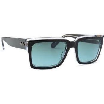 Ray-Ban Inverness RB2191 12943M Black On Transparent/Blue Gradient 54mm Unisex Square Sunglasses