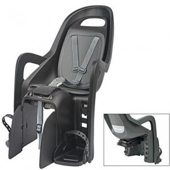 Asiento niños Polisport Groovy Maxi CFS negro/gris, montaje al portaequipajes