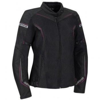 BERING Chaqueta moto LADY CANCUN Negro/Mauve, Negro/Mauve, 40