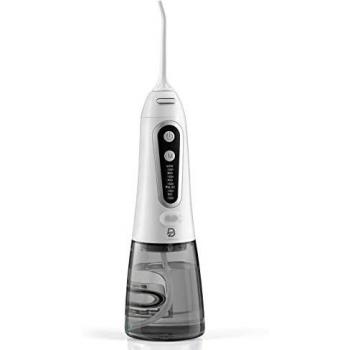 Irrigador Bucal, Irrigador Dental Portátil con 5 Boquillas 5 Modos 300ML, Multifuncional Recargable,Profesional Lavado Pulsado,IPX7 Impermeable,Limpieza Dientes de Ortodoncia y Dientes de Implante