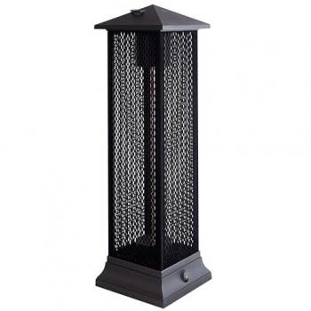 Estufa Halógena Eléctrica de Pie para Exterior Tunupa - Acero Negro 1500W