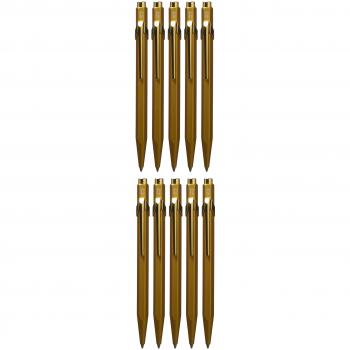 BOLIGRAFO CARAN D'ACHE 849 GOLDBAR 2012 COLLECTION CON ESTUCHE EXPOSITOR 10 UNIDADES PUNTA MEDIA
