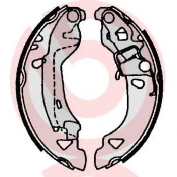 Juego de zapatas de frenos BREMBO S 23 513, kit de frenos de tambor