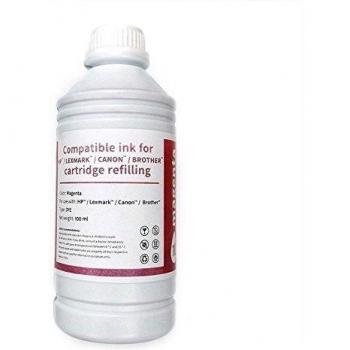 Hp - /lexmark/canon/brother bote tinta compatible para recarga magenta 100ml