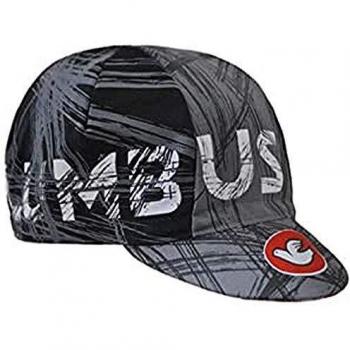 Columbus Gorra de Ciclismo Unisex, Color Negro/Gris, Talla única