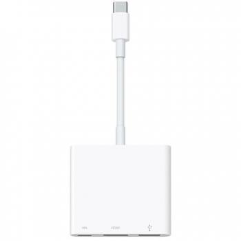 Apple USB-C Digital AV Multiport Adapter - HDMI/USB Female, White