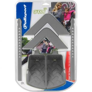 Polisport Guppy Maxi - Silla de bicicletass, color plateado