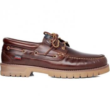 Náuticos Callaghan Freeport 12500 - Diseño clásico en piel marrón para hombre, cómodos y ligeros