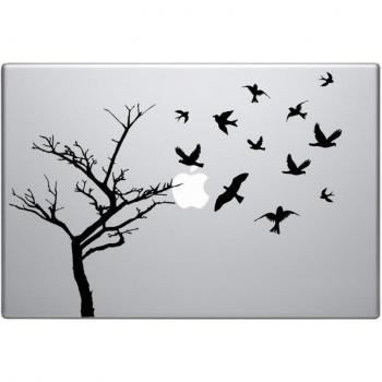 Árbol y de bandada de pájaros fresco y único Decoración - para casi todos los las superficies - fácil de aplicar pared vinilo adhesivo fun y fresco para el hogar mejoras y decoración hace un gran regalo de cumpleaños. Lapt
