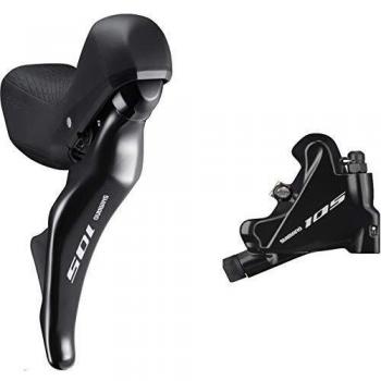 Juego de manetas Shimano 105 ST-R7025 hidráulicas para freno de disco, montaje plano, trasero izquierdo, color negro