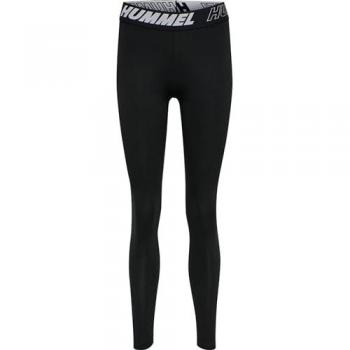 Hummel TE Maja Mid Waist Black Cotton Leggings for Women