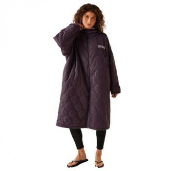 Regatta Unisex Quilted Changing Robe Deep Plum L/XL