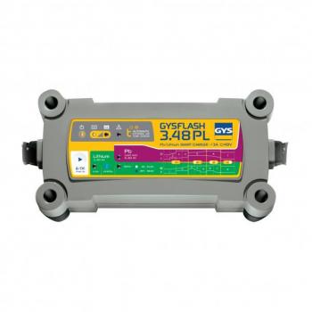 Cargador de batería GYSFLASH 3.48PL para plomo y LiFePO4 de 48V con capacidad de 6 a 60Ah